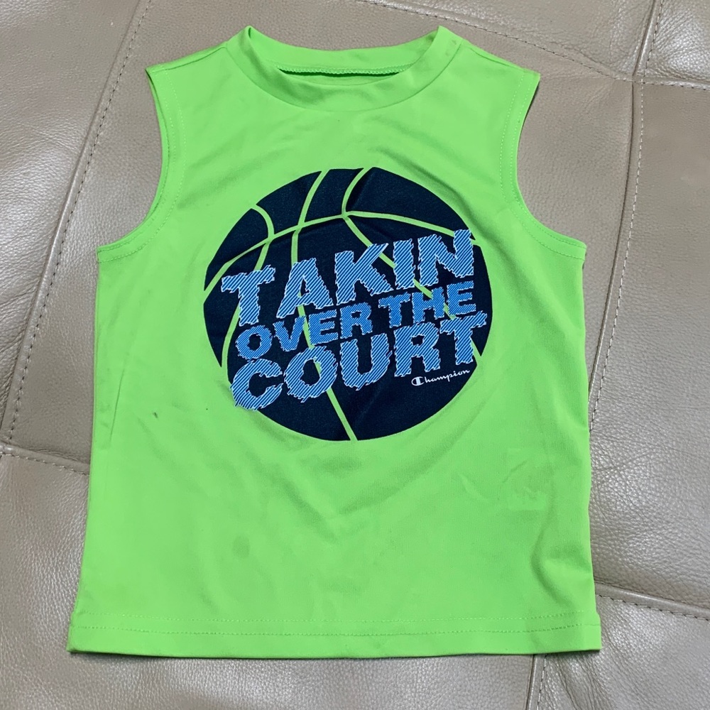 CHAMPION Green Sleeveless Athletic Top, 2T